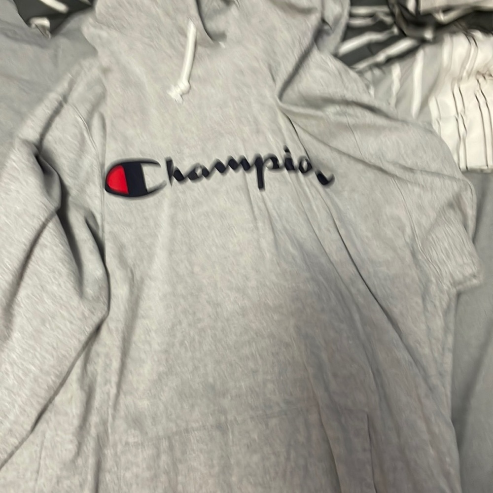 Grey champion light hoodie